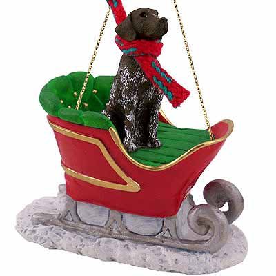 Conversation Concepts German Shorthaired Pointer Sleigh Ride Christmas Ornament – Delightful!