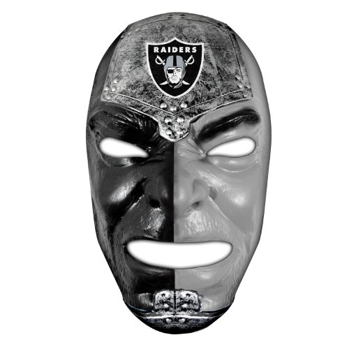 Franklin Sports Oakland Raiders NFL Fan Face Mask – Team Fan Masks for NFL Football Games and Tailgates – Sports Fan Face Mask – Face Paint Masks