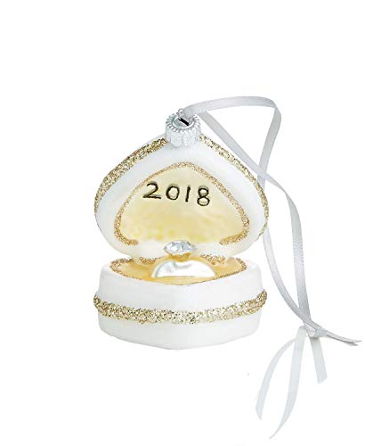 Holiday Lane Glass Engaged in 2018 Ornament