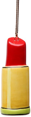 Appletree Design 61965 Lipstick Ceramic Ornament, 1 by 2-1/2 by 1-Inch