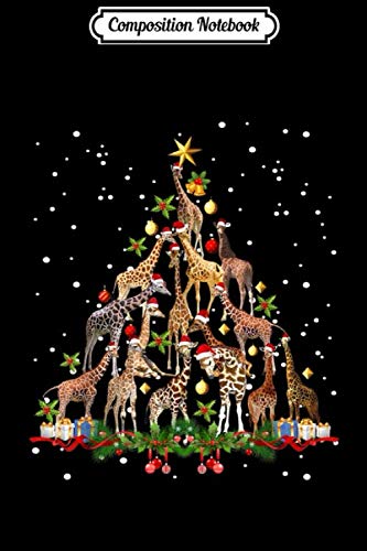 Composition Notebook: Funny Giraffe Christmas Tree Ornament Decor Gift Cute  Journal/Notebook Blank Lined Ruled 6×9 100 Pages