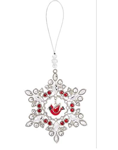 Ganz Cardinal Snowflake Ornament