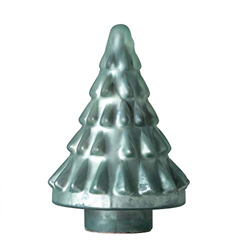 KIG Exclusives 8″ Matte Mint Green Mercury Glass Christmas Village Tree