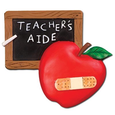 Teacher’s Aide Personalized Christmas Tree Ornament