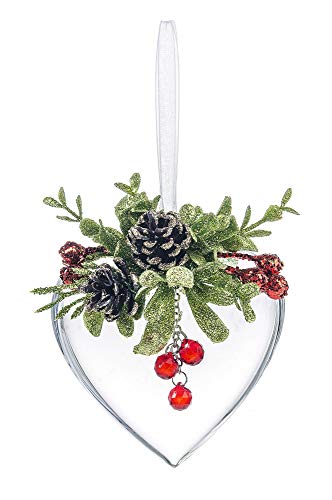 Ganz Krystal Pine Heart Decorative Ornament