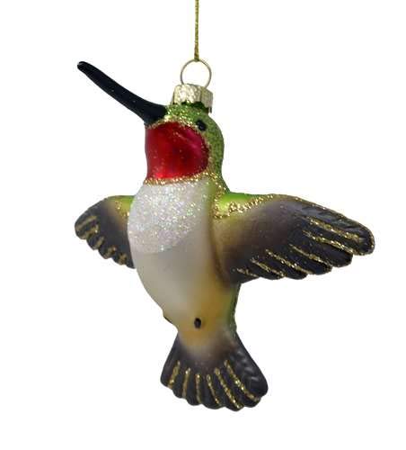 Cobane Studio LLC Male Ruby Throated Hummingbird Flying