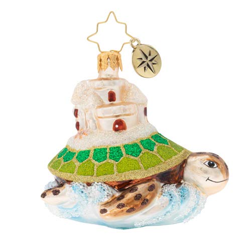 Christopher Radko Hand-Crafted European Glass Christmas Ornaments, Sea and Castle