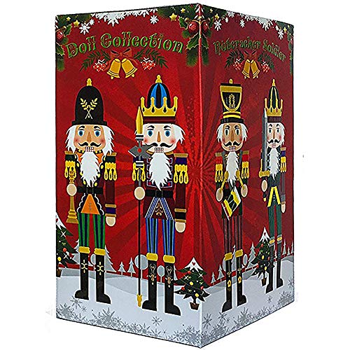Spring Country 4 Piece 12 Inch Nutcracker Figures Soldier Doll Decoration Figurine Collection Holiday House Present Wood Occasion Ornament Christmas Decorative Toys Set Kid