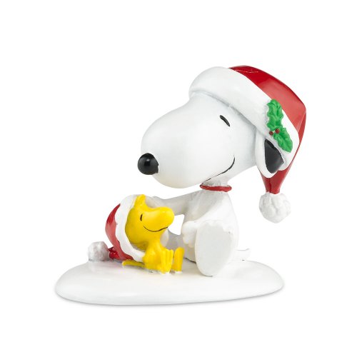 Department 56 Peanuts Village Happy Holiday’s Snoopy and Woodstock Accessory Figurine