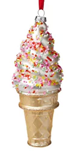 Holiday Lane Sweet Tooth Ice Cream Cone Ornament