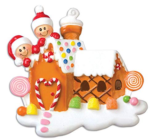 Polar X Gingerbread House with 2 / Couple Personalized Christmas Ornament (Family Series)