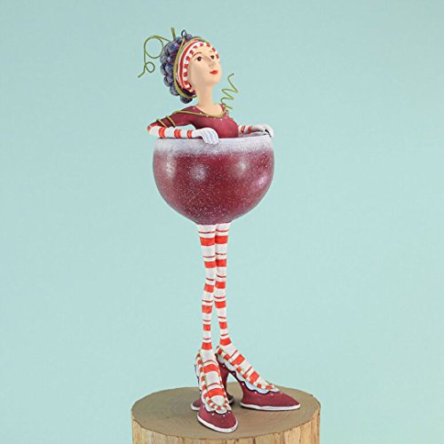 Patience Brewster Ruby Red Wine Girl Ornamant