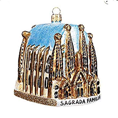 Pinnacle Peak Trading Company Sagrada Familia Cathedral Barcelona Basilica Polish Glass Christmas Ornament