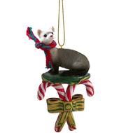 Ferret Candy Cane Ornament