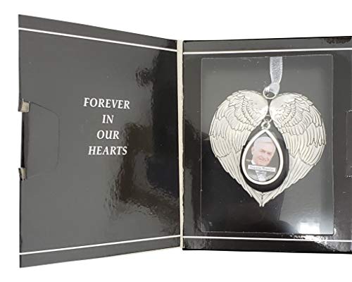 Ganz Angel Wings Memorial or Remembrance Photo Hanging Ornament ~ Three to Choose from (Forever in Our Hearts)