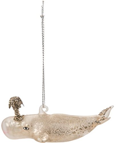 Primitives By Kathy – Small Glass Whale Ornament