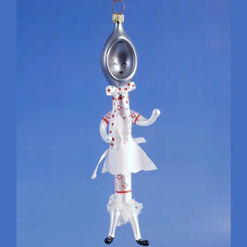 De Carlini Spoon Italian Glass Christmas Ornament