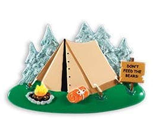 Polar X Camping Tent Personalized Christmas Ornament