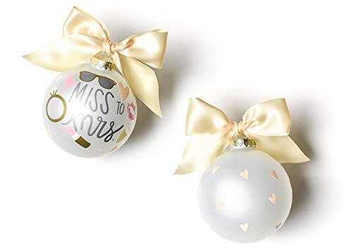 Coton Colors Miss to Mrs. Glass Ornament