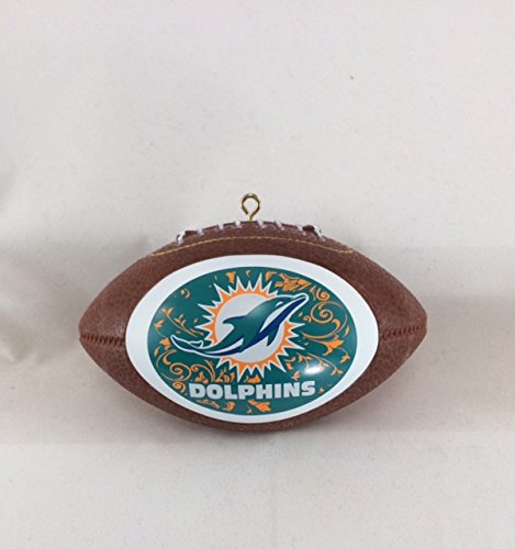 Topperscot Boelter NFL Miami Dolphins Mini Replica Football Ornament