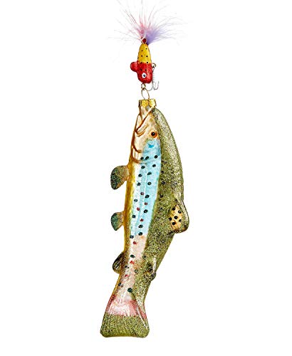 Holiday Lane Glass Trout Ornament