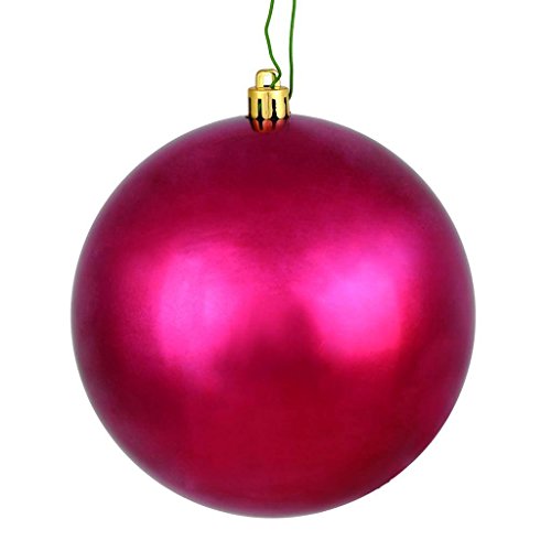 Vickerman 569955-3″ Berry Red Shiny Christmas Tree Ornament (set of 12) (N590821DSV)