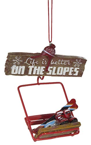 Midwest Skier’s Ornament – Chair Lift – Life is Better On The Slopes