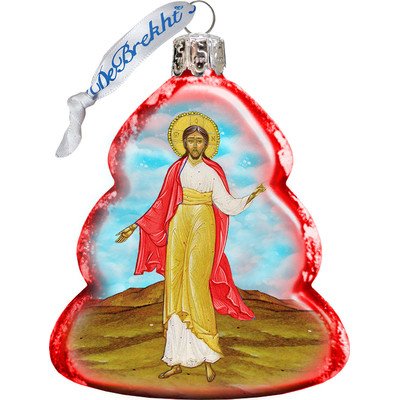 G. Debrekht Jesus Glass Ornament