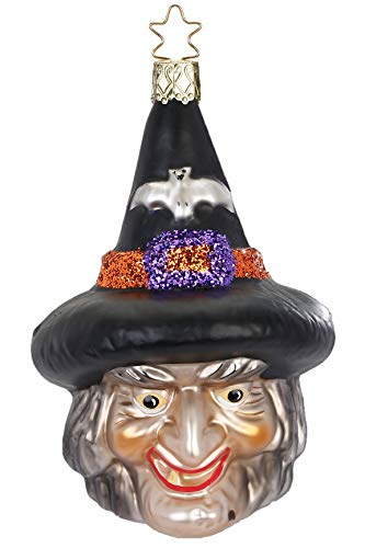 Inge-Glas Witch Casting Spells 10221S018 German Blown Glass Christmas Ornament