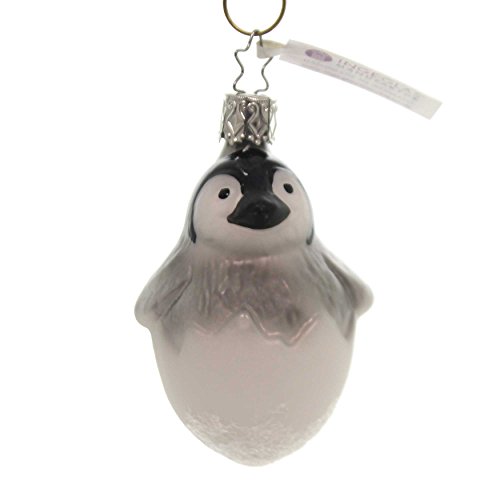 Inge-Glas Arctic Penguin 10029S018 German Blown Glass Christmas Ornament