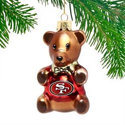 San Francisco 49Ers Teddy Bear Ornament