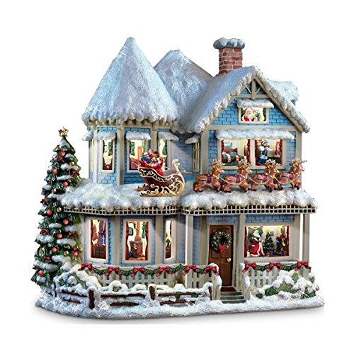 Hawthorne Village Thomas Kinkade ‘TWAS The Night Before Christmas Collectible Story House by The Bradford Exchange