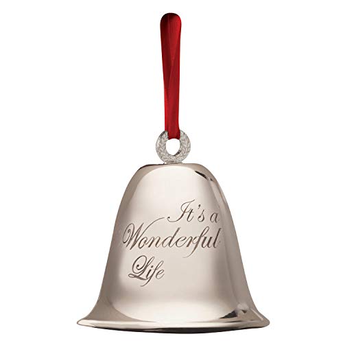 BEVIN BELLS It’s A Wonderful Life Christmas Bell Authentic Silver-Plated Ornament