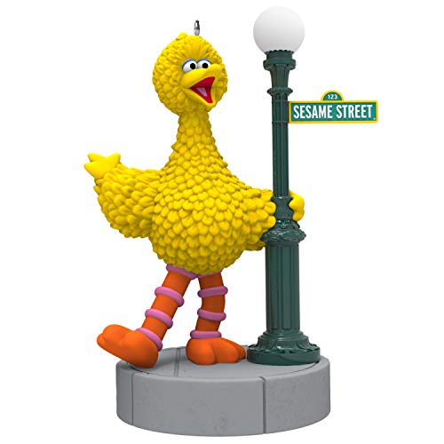 Hallmark Keepsake Christmas Ornament 2019 Dated Big Bird Celebrating 50 Years with Light and Sound (Plays Can You Tell Me How to Get Song), Sesame Street 50th