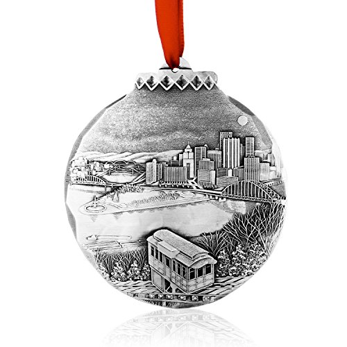 My Home Town Ornament, Metal, Beautiful, Handmade in the USA by Wendell August Forge