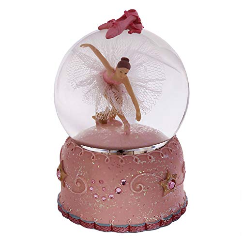 Singeek Ballerina Girl Swan Lake Rotate Musical Snow Globe with Automatic Snowfall and Colorful Lights(Swan Lake)