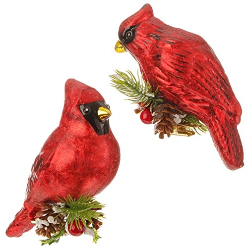 4.5″ Clip-On Cardinal Ornament – Set of 2