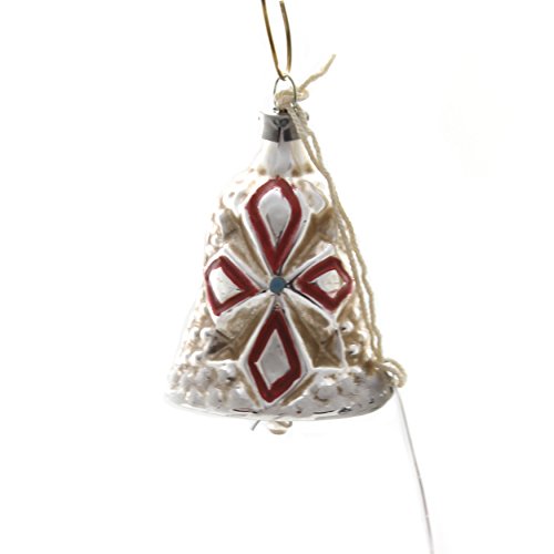 Marolin Little Bell Vintage Looking Glass Ornament Feather Tree 2011117F